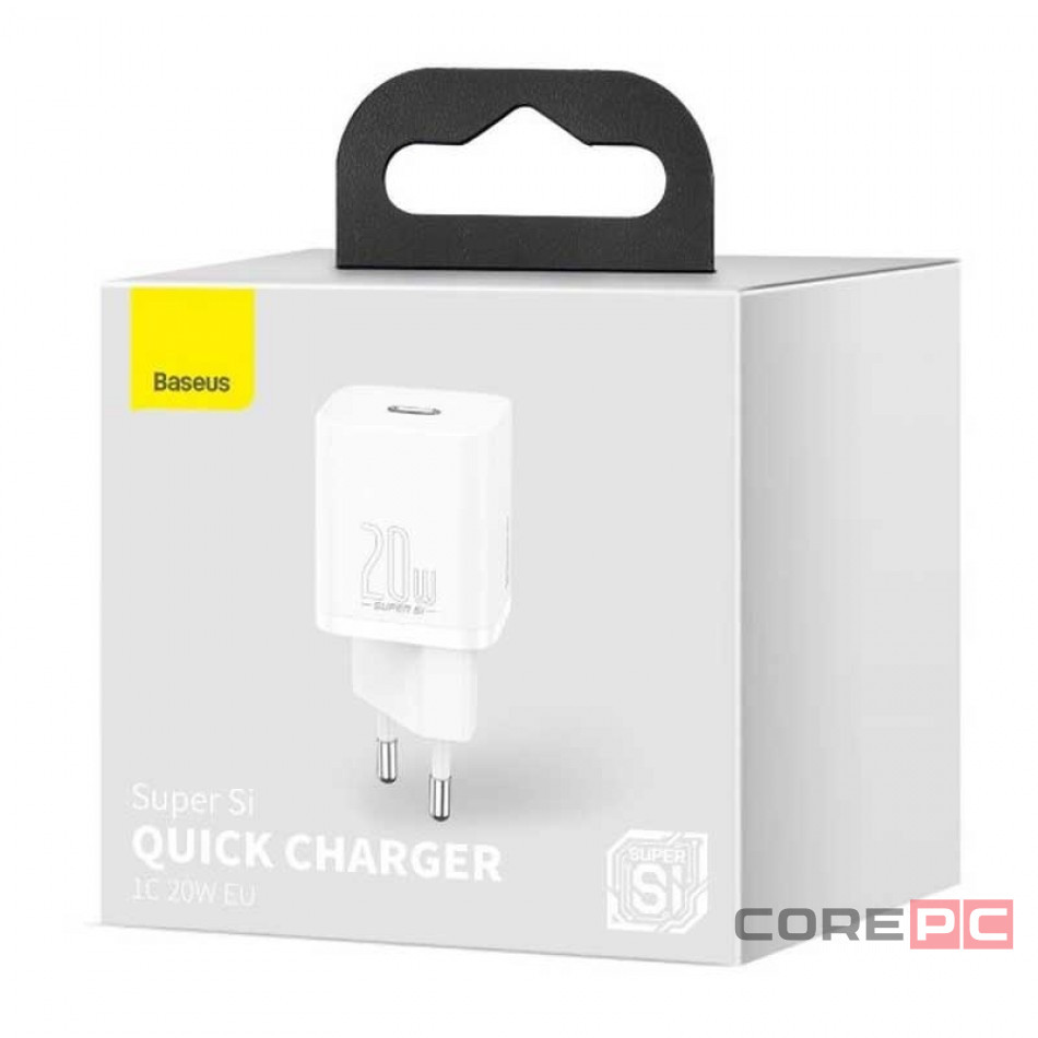 Сетевое зар. устр. Baseus Super Si Quick Charger 1C 20W EU (CCSUP-B02) белое