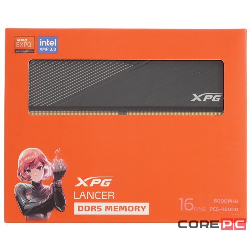 Оперативная память 32 Gb 6000 MHz ADATA XPG LANCER Black (AX5U6000C3016G-DCLABK)