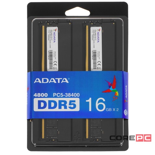 Оперативная память 32 Gb 4800 MHz ADATA (AD5U480016G-DT)