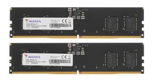 Оперативная память 32 Gb 4800 MHz ADATA (AD5U480016G-DT)