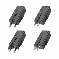Универсальное зар. устр Hoco AC25 Type-C EU/US/AUS/UK черное