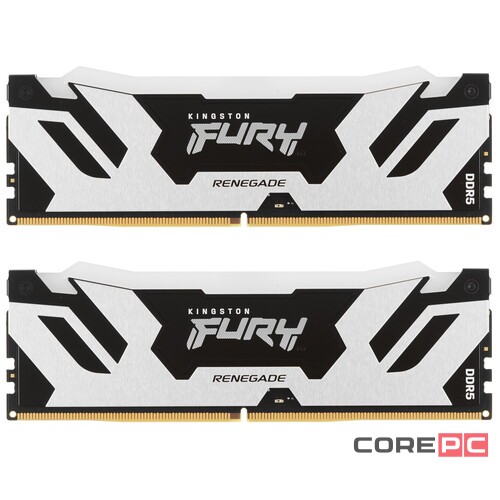 Оперативная память 48 Gb 7200 MHz Kingston FURY Renegade RGB XMP Silver/Black (KF572C38RSAK2-48)
