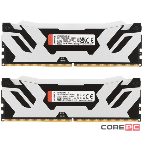 Оперативная память 48 Gb 7200 MHz Kingston FURY Renegade RGB XMP Silver/Black (KF572C38RSAK2-48)