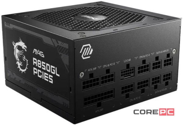 Блок питания MSI 850W MAG A850GL 306-7ZP8A11-CE0 16 Pin (PCIe 5.0 Connector Cable Details)