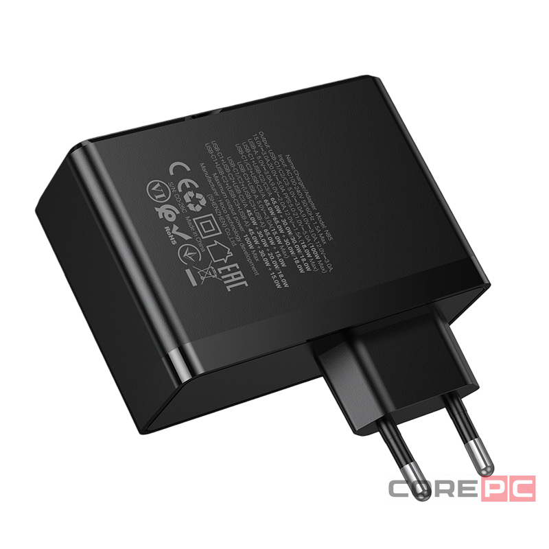 Сетевое зар. устр. Hoco N85 GaN 1USB/3USB-С 100W черное