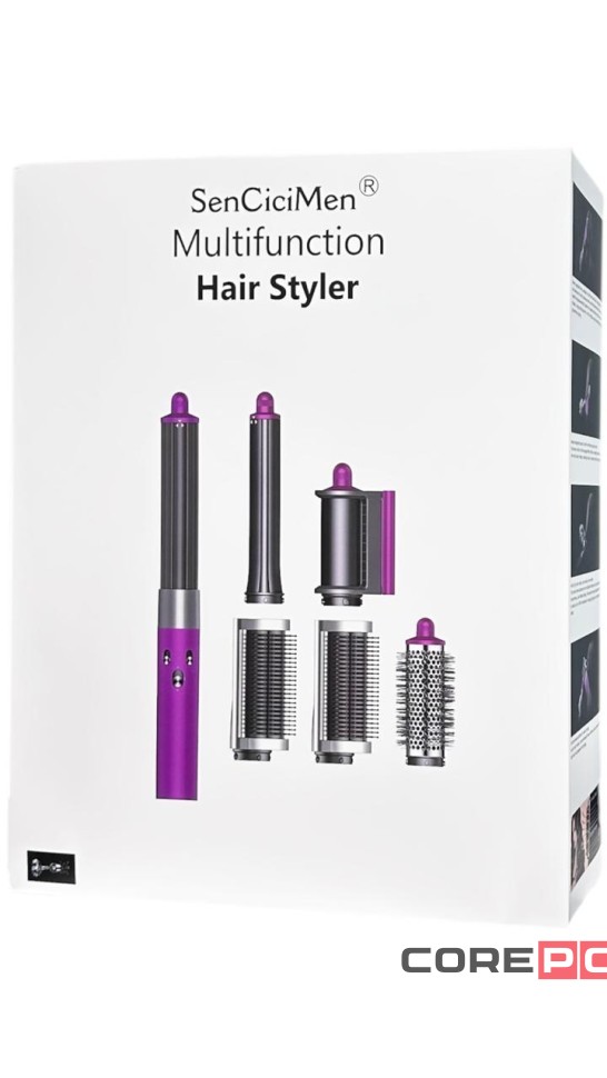 Мультистайлер SenCiciMen X9 Pro EU( европейской вилкой) Насадок 6шт розовый