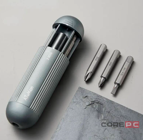 Набор отверток Xiaomi ATuMan Duka Xmini Pocket Screwdriver Kit 9 в1 (серый)
