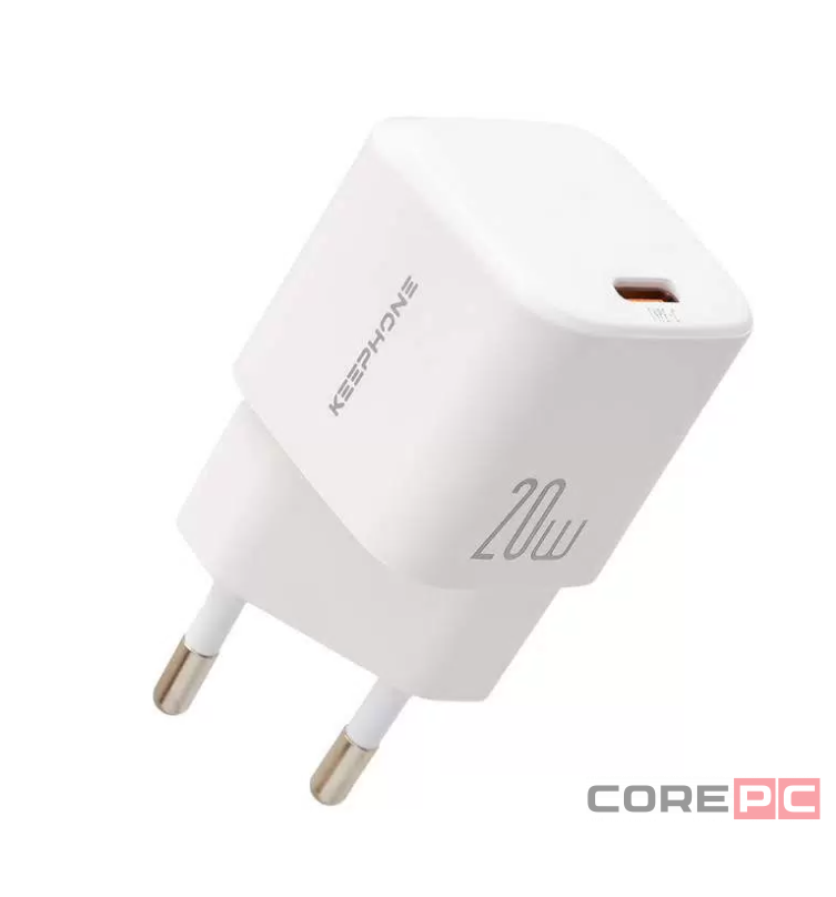 Сетевое зар. устр. Keephone CH-23062 1C 20W белое