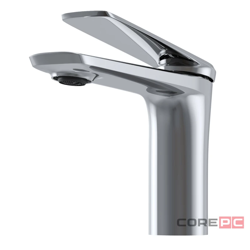 Смеситель для раковины MIXLINE МЛ25-04/ML25-04, рычажное управление, цвет хром
