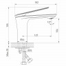 Смеситель для раковины MIXLINE МЛ25-04/ML25-04, рычажное управление, цвет хром