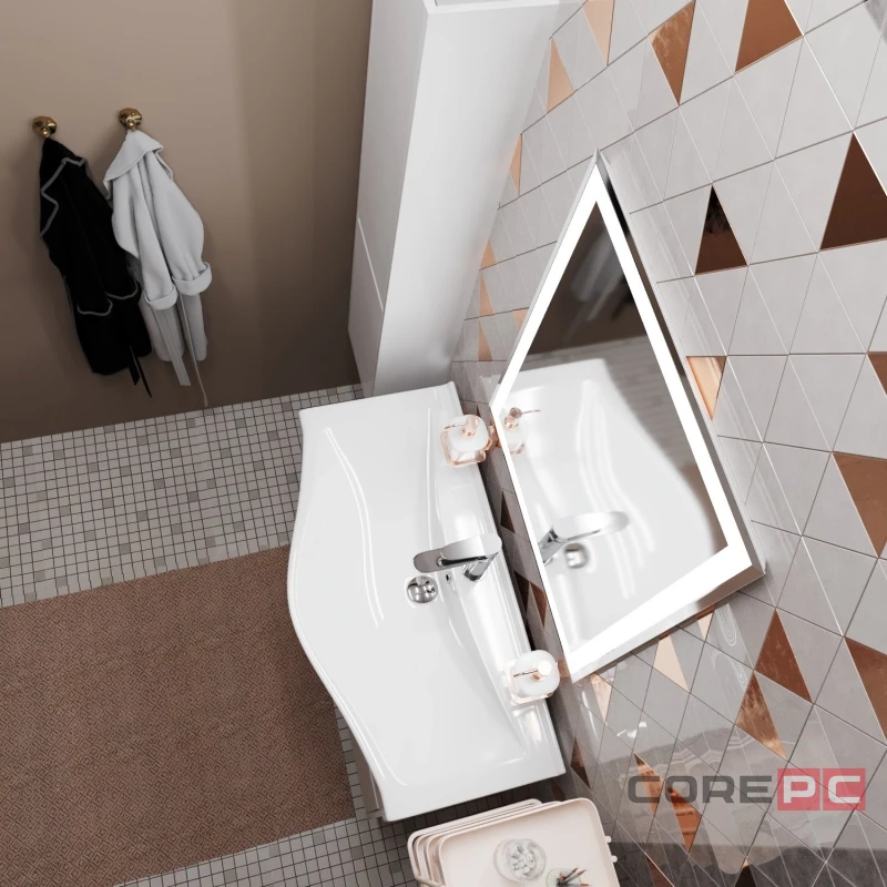 Зеркало MIXLINE Минио 600х800 (ШВ) сенсорный выключатель, светодиодная подсветка