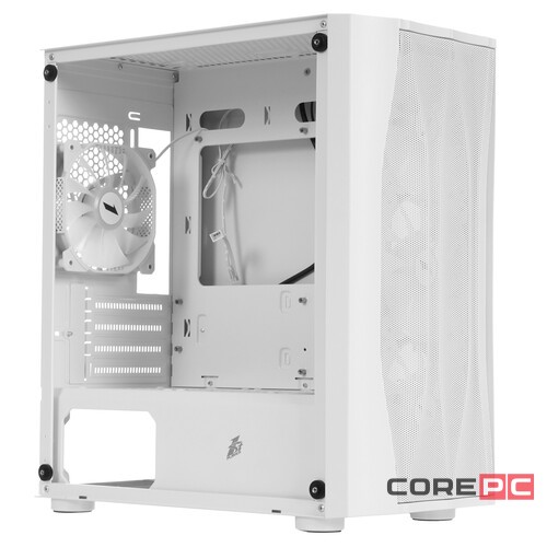 Компьютерный корпус 1STPLAYER FIREBASE X3-M TG LED White (X3-M-WH-4F1-W)