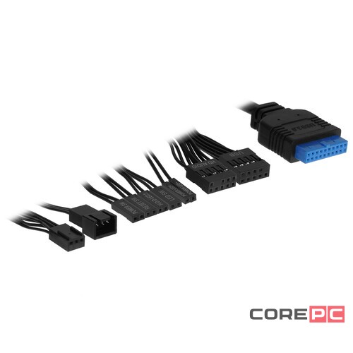 Компьютерный корпус 1STPLAYER FIREBASE X4 Black (X4-BK-4F1)