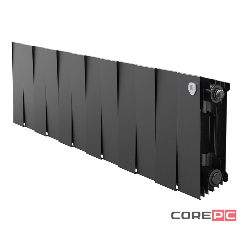 Радиатор биметаллический Royal Thermo PianoForte 200 Чёрный - 12 секц.