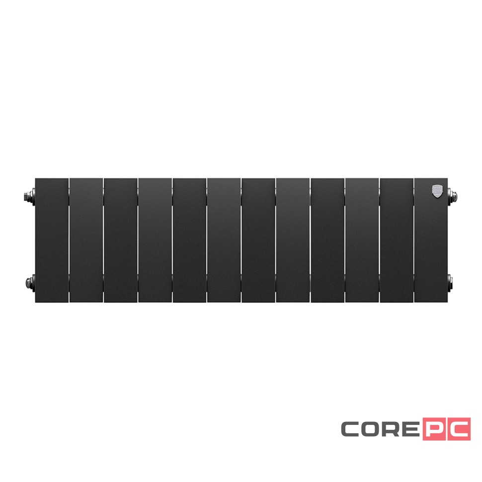 Радиатор биметаллический Royal Thermo PianoForte 200 Чёрный - 12 секц.