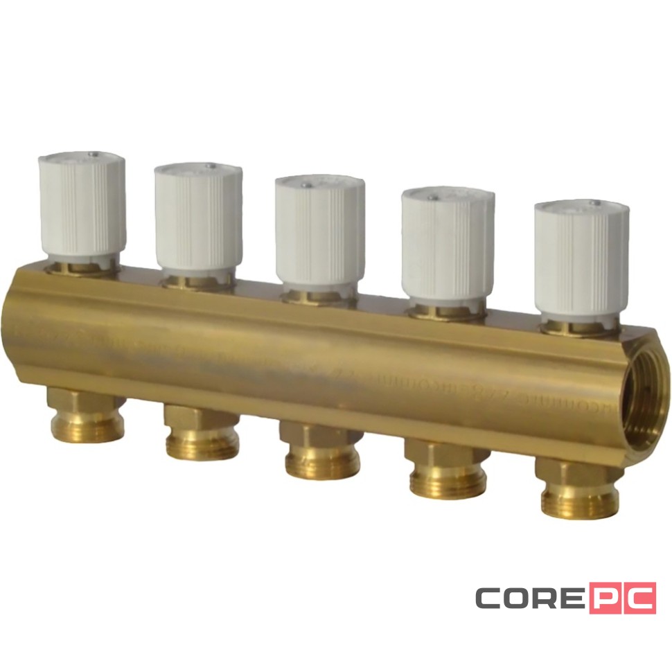 Коллектор Giacomini с термостатическими клапанами 1 1/4quot; x 18 /5, R553VY025