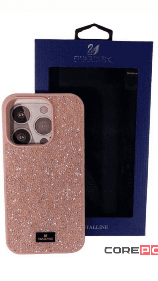 Накладка для i-Phone 13 Pro 6.1 Swarovski розовый