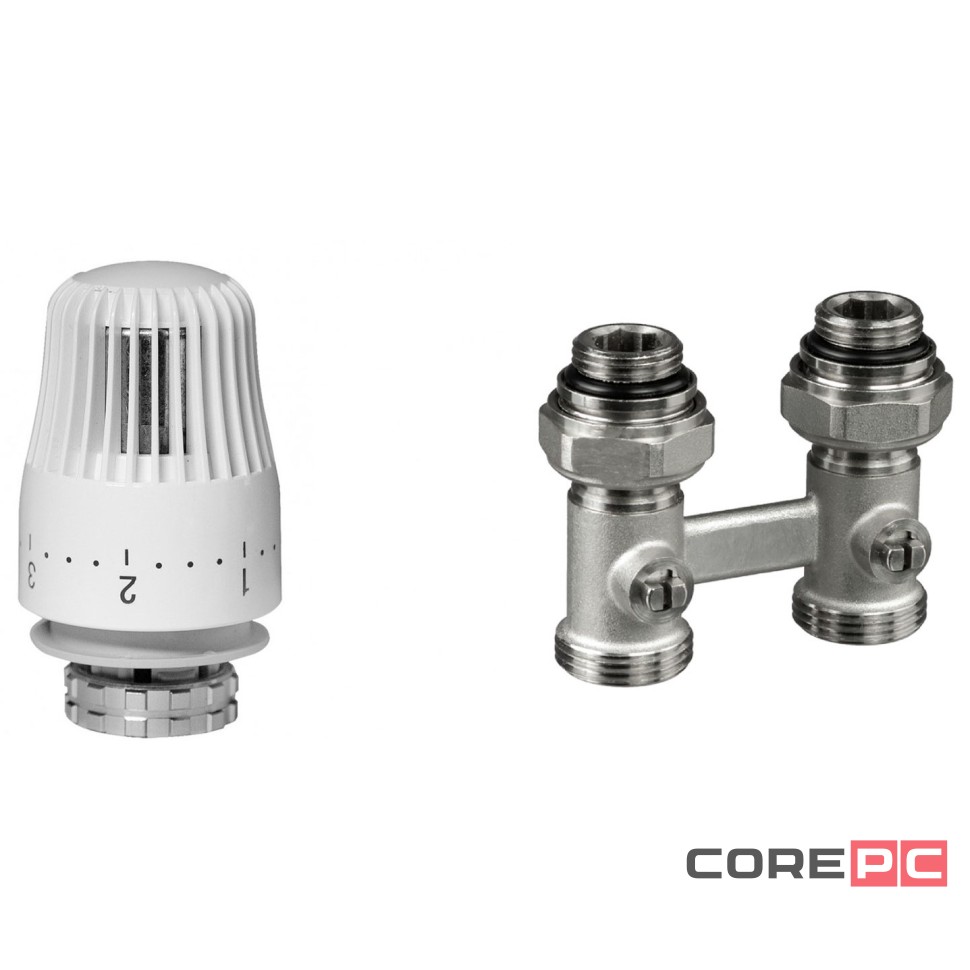 Терморегулятор РИДАН LV-KB 15 + TR 84, 1/2 Угловой, комплект