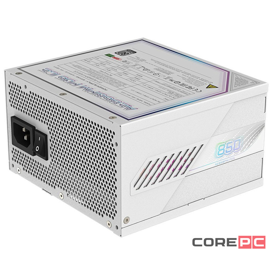 Блок питания Gigabyte 850W (GP-AE850PM PG5 ICE) 16 Pin (PCIe 5.0 Connector Cable Details)