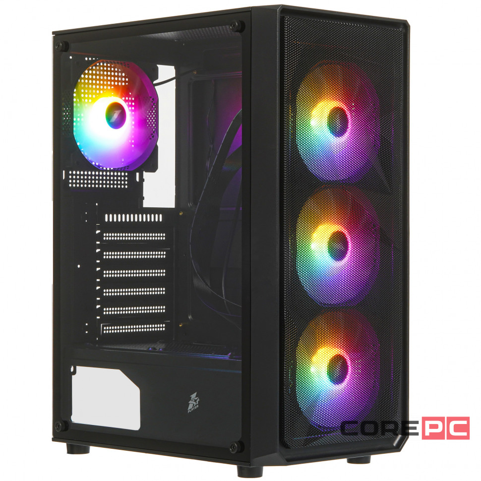 Компьютерный корпус 1STPLAYER FD3 FRGB Black (FD3-BK-4F1)