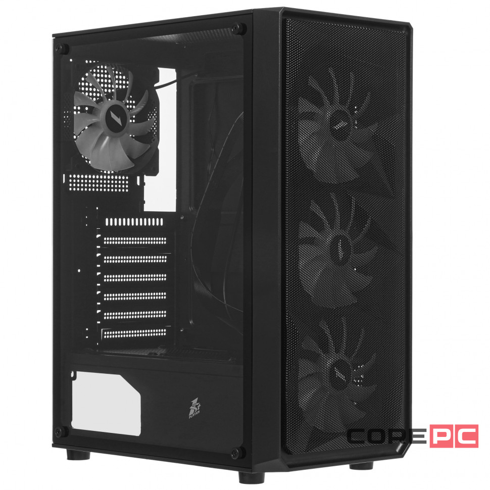 Компьютерный корпус 1STPLAYER FD3 FRGB Black (FD3-BK-4F1)