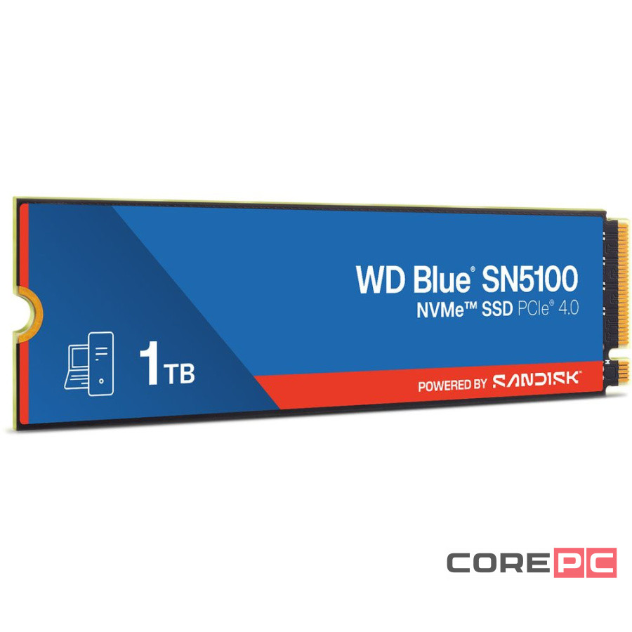 Твердотельный накопитель Western Digital 1000 Gb WD Blue (WDS100T5B0E)