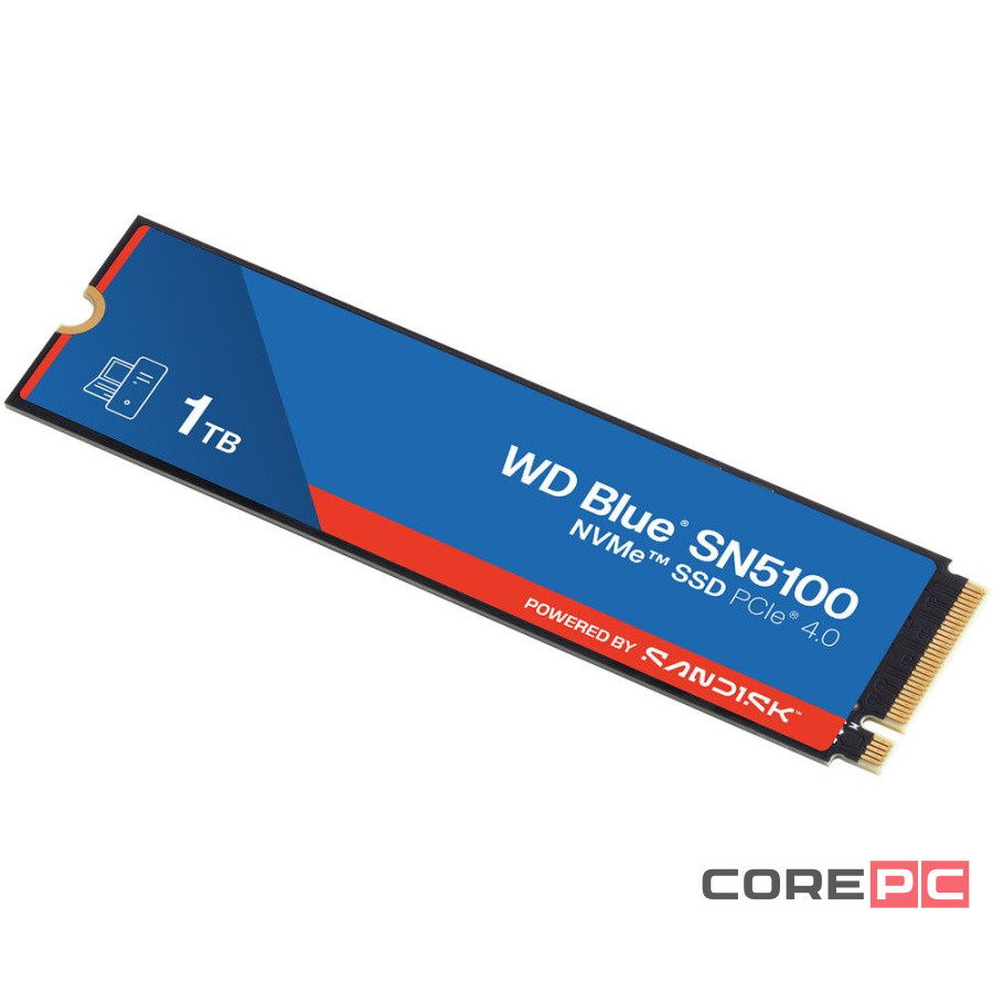 Твердотельный накопитель Western Digital 1000 Gb WD Blue (WDS100T5B0E)