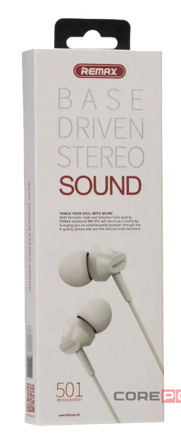 Стереонаушники с микрофоном Remax RM-501 белые