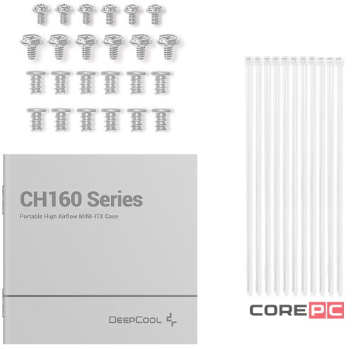 Компьютерный корпус Deepcool CH160 White (R-CH160-WHNGI0-G-1)