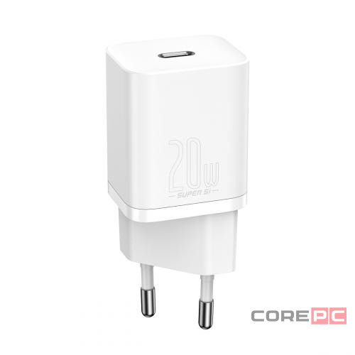 Сетевое зар. устр. Baseus Super Si 1C кабель Lightning 20W TZCCSUP-B02 белое