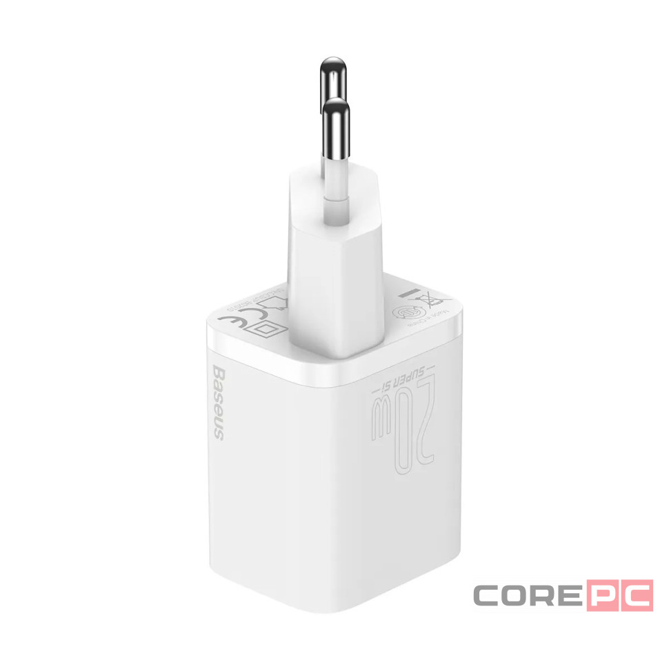 Сетевое зар. устр. Baseus Super Si 1C кабель Lightning 20W TZCCSUP-B02 белое