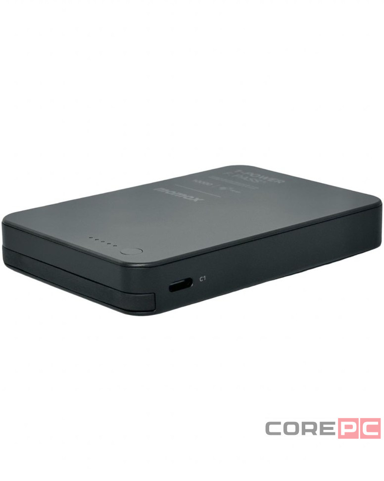Powerbank магнитный с MagSafe Momax 1-Power F.Pass+ 10000mAh IP158D черный