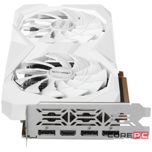 Видеокарта ASRock (RX6600 CLW 8G) Radeon RX 6600 8GB Challenger White