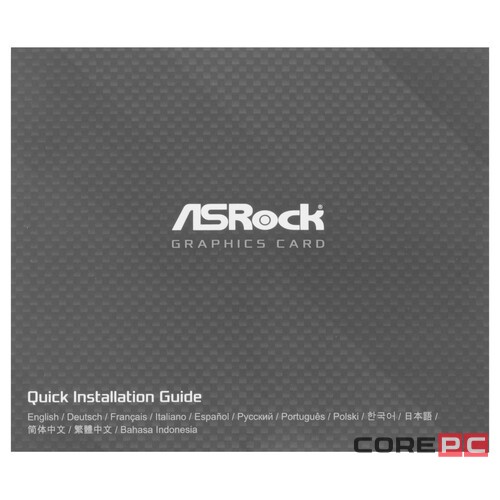 Видеокарта ASRock (RX6600 CLW 8G) Radeon RX 6600 8GB Challenger White