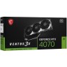 Видеокарта MSI (RTX 4070 VENTUS 3X E1 12G OC) GeForce RTX 4070 12GB VENTUS 3X E1 OC