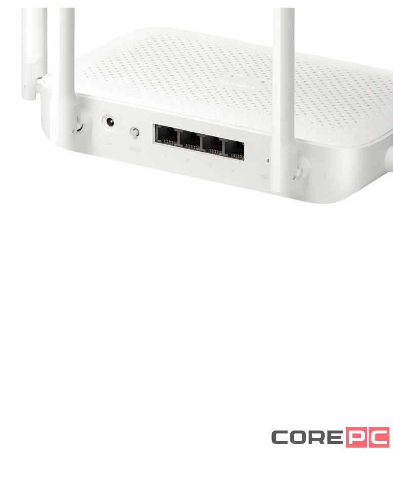 Wi-Fi роутер Xiaomi Mi Router AX1500 1500Mbps/Wi-Fi6 (DVB4412GL) EU белый