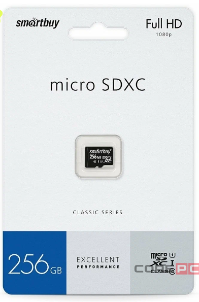 micro SDXC карта памяти Smartbuy 256GB Class 10 UHS-1 (без адаптера)