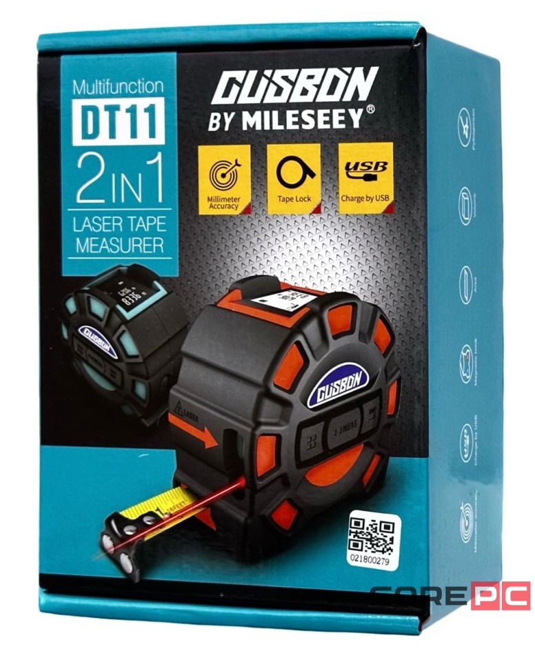 Умная рулетка Xiaomi Mileseey Laser Ranging Tape Measure DT11