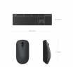 Клавиатура и мышка беспроводная Xiaomi Mijia Wireless Set 2 WXJS02YM черный