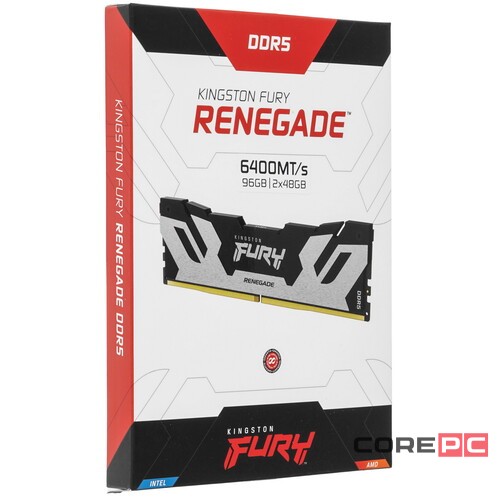 Оперативная память 96 Gb 6400 MHz Kingston FURY Renegade Silver/Black (KF564C32RSK2-96)