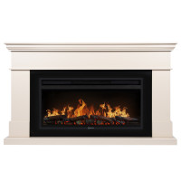 Каминокомплект: Очаг Electrolux EFP/P-3620LS, портал California 42/40/36, молочный