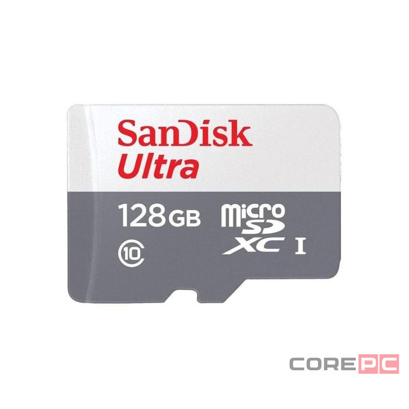 micro SDXC карта памяти SanDisk 128GB Class10 UHS-1 Ultra 100MB/s без ад. (SDSQUNR-128G-GN3MN)