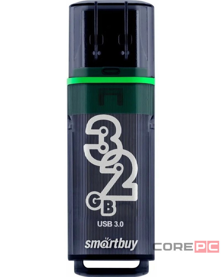 3.0 USB флеш накопитель Smartbuy 32GB Glossy Dark Grey (SB32GBGS-DG)