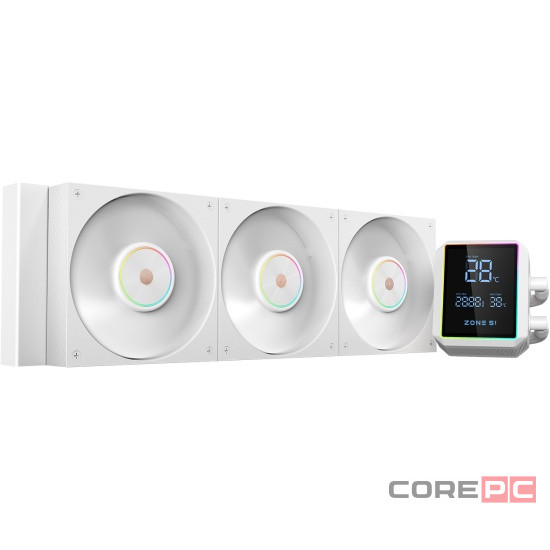 Система жидкостного охлаждения для процессора Zone 51 Stream Liquid 360DS ARGB White (Z51STRL3AWH)