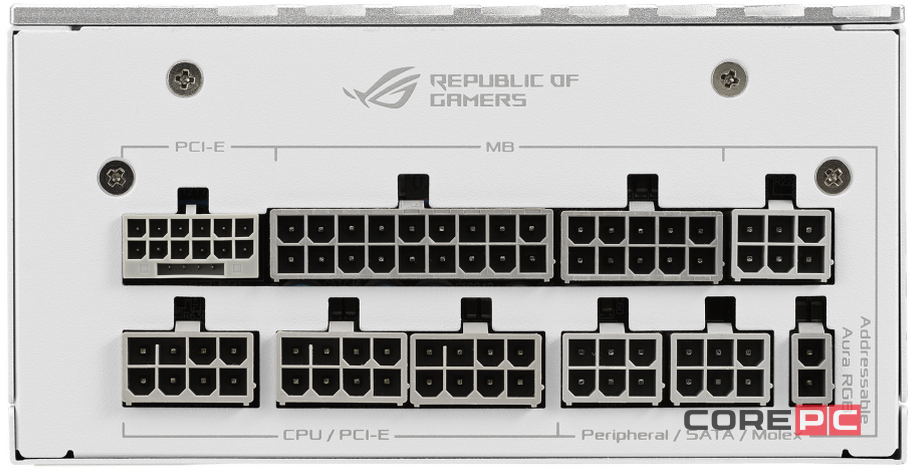 Блок питания ASUS 850W ROG-LOKI-850P-WHITE-SFXL-GAMING RGB White (90YE00N2-B0NA00) 16 Pin (PCIe 5.0 Connector Cable Details)
