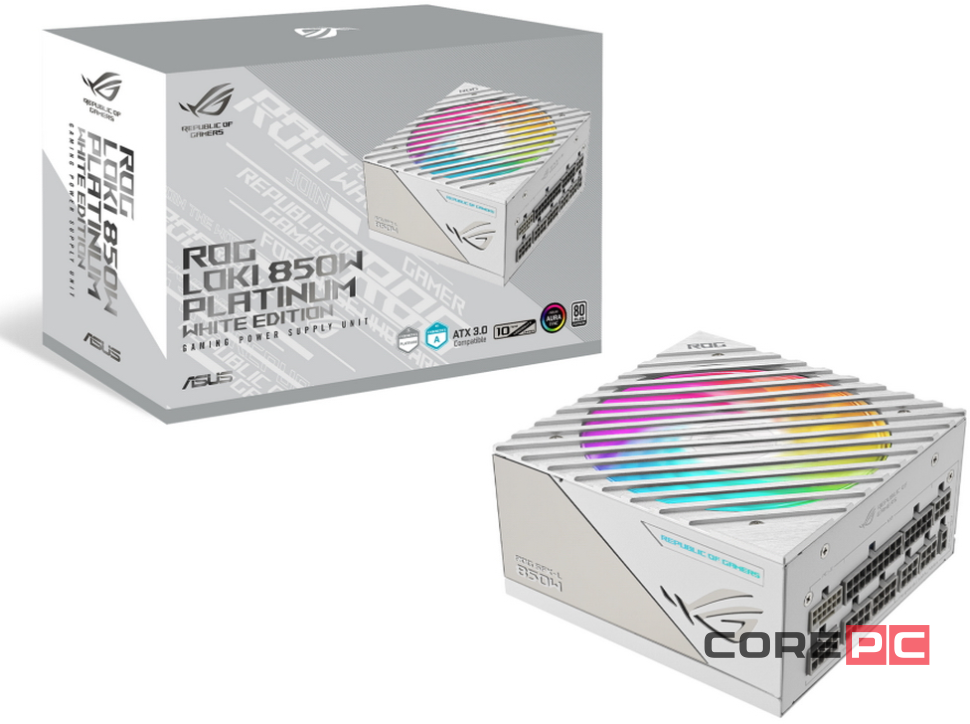 Блок питания ASUS 850W ROG-LOKI-850P-WHITE-SFXL-GAMING RGB White (90YE00N2-B0NA00) 16 Pin (PCIe 5.0 Connector Cable Details)