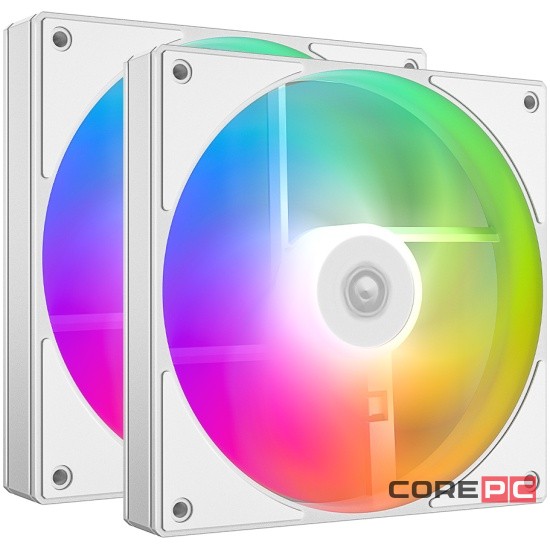 Комплект вентиляторов для корпуса ID-COOLING AS-140-ARGB-W DUET (2 in 1) ARGB White