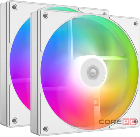 Комплект вентиляторов для корпуса ID-COOLING AS-140-ARGB-W DUET (2 in 1) ARGB White