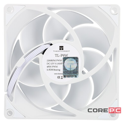 Вентилятор для корпуса Thermalright TL-P9W White (TRTLP9W)