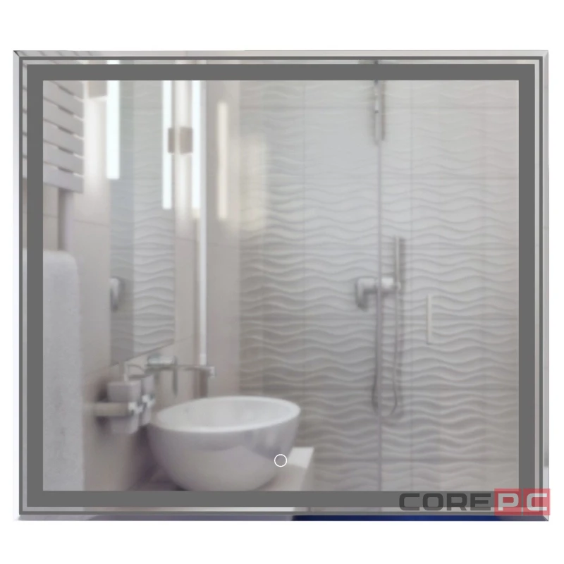 Зеркало MIXLINE Мелис 800х700 (ШВ) сенсорный выключатель, светодиодная подсветка